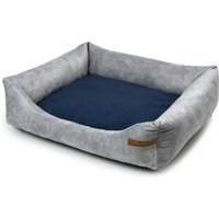 Rexproduct SoftColor luxury dog bed in grau color dunkelblau L von Rexproduct