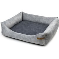 Rexproduct SoftColor luxury dog bed in grau color graphit/nature M von Rexproduct