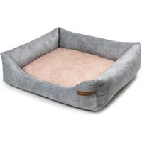 Rexproduct SoftColor luxury dog bed in grau color pink XL von Rexproduct