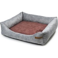 Rexproduct SoftColor luxury dog bed in grau color rot S von Rexproduct