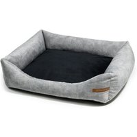 Rexproduct SoftColor luxury dog bed in grau color schwarz S von Rexproduct
