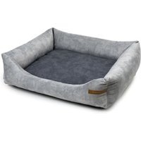 Rexproduct SoftColor luxury dog bed in grau color graphit/nature L von Rexproduct