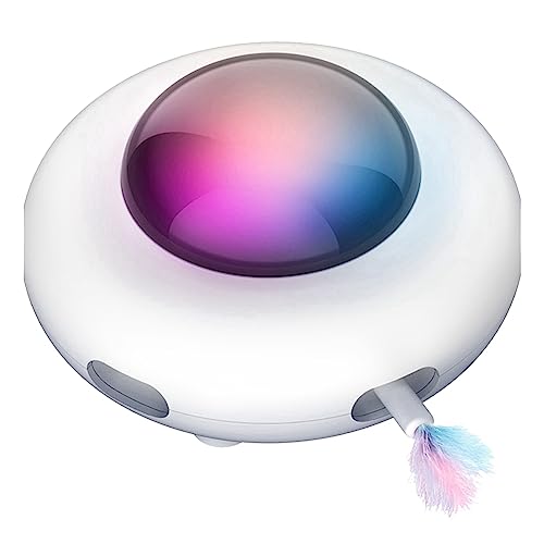 Reykentu Niedliches Spielzeug, intelligenter Teaser, UFO-Haustier-Drehteller, Fang-Trainingsspielzeug, USB-Aufladung, interaktives Auto-Haustierspielzeug Reykentu Niedliches Spielzeug, intelligenter Teaser, UFO-Haustier-Drehteller, Fang-Trainingsspielzeug, USB-Aufladung, interaktives Auto-Haustierspielzeug von Reykentu