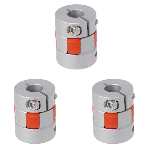 Rfeeuubft 3Stück 5mm X 8mm X 25mm CNC Schrittmotor Flexible Plum Jaw Wellenkupplung Koppler Neu Rfeeuubft 3Stück 5mm X 8mm X 25mm CNC Schrittmotor Flexible Plum Jaw Wellenkupplung Koppler Neu von Rfeeuubft