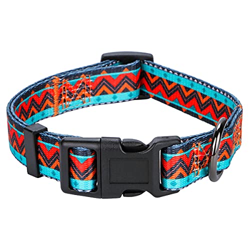 Rhea Rose Tribal Hundehalsband Aztekenmuster Verstellbare Halsbänder Klein Geometrisch von Rhea Rose