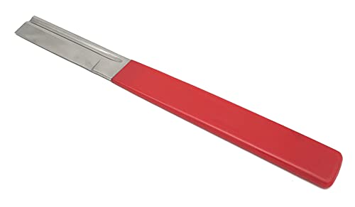 Rhein Instrumente Hufmesser für Pferde-großes Hufmesser-gerade Klinge- sehr robust & sehr scharf- Huftrimmwerkzeug-professionell-34 cm-inkl. Etui von Rhein Instrumente