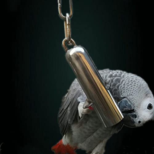Rheross 3X Edelstahl Glocke Spielzeug Fuer Voegel, Heavy Duty Vogelkaefig Spielzeug Fuer Papageien, Graupapageien, Mini-, Kleine Kakadus von Rheross