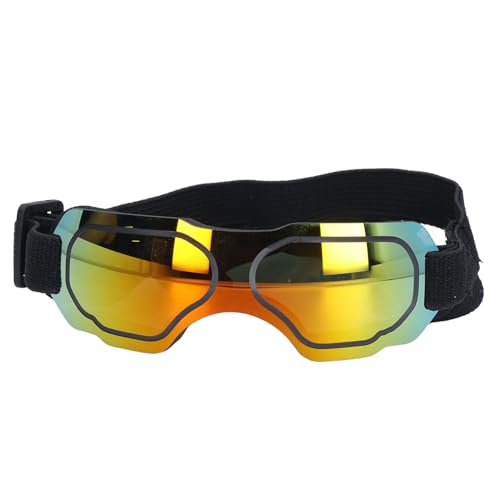 Hundebrille Windfeste Sonnenbrille für Kleinen Hund (BLACK) (Rot) von RiToEasysports