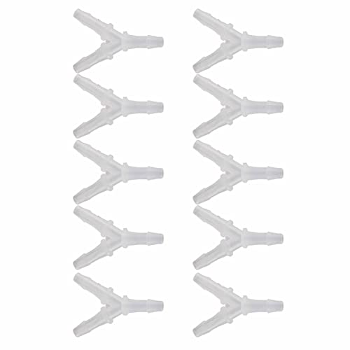 RiToEasysports Aquarium 3 -Wege -Stecker mit Stay Steckverbinder, Transparente Wasserrohrrohrrohrleitungspumpe, 10 Prozent, 10pcs (4.8MM) von RiToEasysports