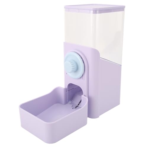 Hängender Futter-Wasserspender, Automatischer Hängender Tierfutter-Wasserspender mit Großer Kapazität und Schüssel für Katzen und Hunde (Purple) von RiToEasysports