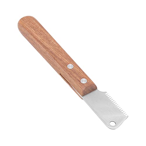 RiToEasysports Hundestrippmesser für Rostfreie Stahl Haarentfernung Holzpflegewerkzeug Holzgriff Zum Stechenmesser für Haustierstreifen RiToEasysports Hundestrippmesser für Rostfreie Stahl Haarentfernung Holzpflegewerkzeug Holzgriff Zum Stechenmesser für Haustierstreifen von RiToEasysports