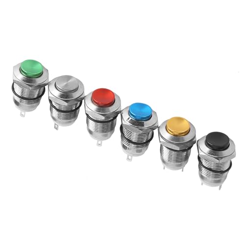 RiToEasysports IP67 Wasserdicht 6 PCs Metal -Taste Taste Self -Cleaning Tasteschalter für Industriegeräte Beim Öffnen Geeignet RiToEasysports IP67 Wasserdicht 6 PCs Metal -Taste Taste Self -Cleaning Tasteschalter für Industriegeräte Beim Öffnen Geeignet von RiToEasysports