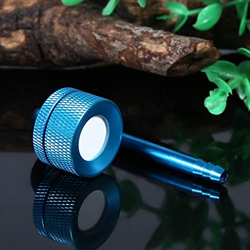 RiToEasysports Kohlendioxid-Aquarium-Diffusor Effektive Aquariumausrüstung für die Fischereiung 3 Farben Aluminiumlegierung, Umweltfreundlich Einfache Reinigungsmittel für den Hausgebrauch (Blue) von RiToEasysports