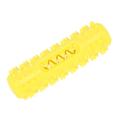 RiToEasysports Molar Stick, Pet Vocal Gezahnter Molar Stick Hundezahnreiniger Stick Kau- und Beißspielzeug für Hunde (Gelb) von RiToEasysports