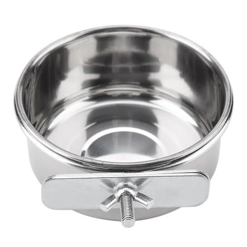 RiToEasysports Notation in Edelstahl Vogelkäfig Essen Lebensmittel Wasserschale (#1) von RiToEasysports