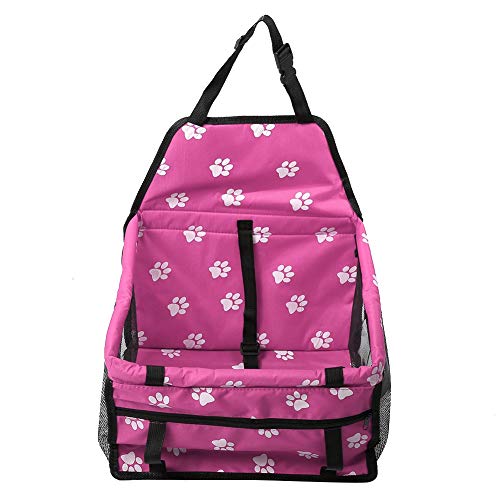 RiToEasysports Pink -Auto -Haustierträger, Faltbare Oxford Fabric Hundeabdeckung für Reise und Schutz, Tragbar mit Siebs Aufbewahrung von RiToEasysports