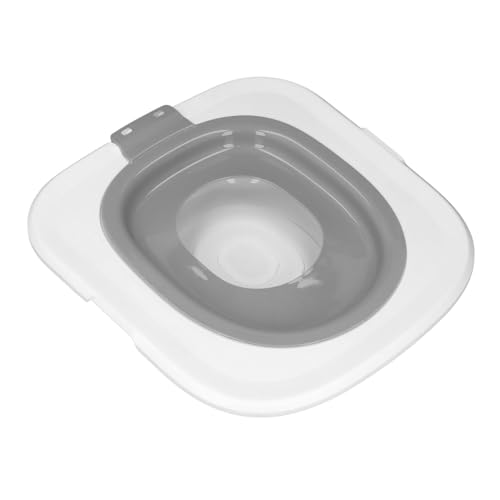 RiToEasysports Premium ABS Cat Toilet Training Kit, Abnehmbare Wiederverwendbare Graue Katzen -Toilettentrainer für die Heimtoilette von RiToEasysports