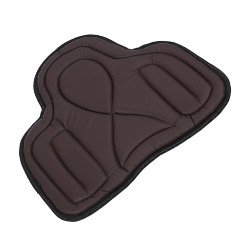 RiToEasysports Sattelpolster Reitpolster Reitpolster Reites Sattel -Pad Premium PU Leder Atmungsaktives Stoßabsorption Verdicktes Design für Verstärkten Komfort (Brown) von RiToEasysports
