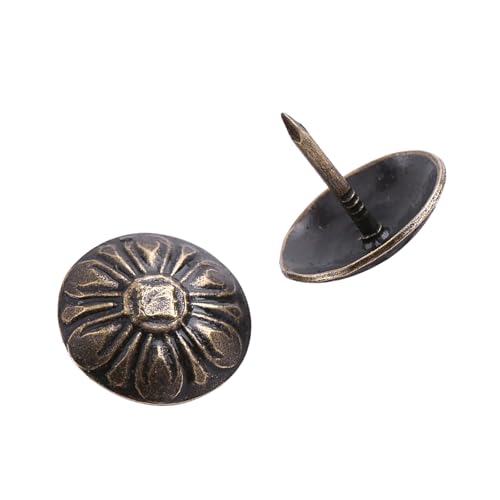RiToEasysports Vintage Coating Nails Nägel Bronze Metall -Tag Möbelmöbel Machen Adémping für -Projekte, Eisen, 100pcs (Grün 16 * 15mm) von RiToEasysports