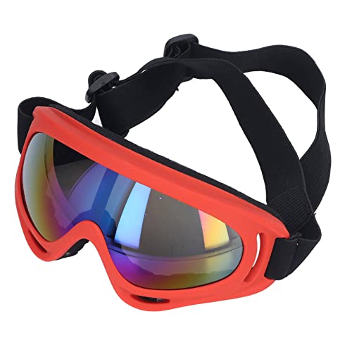 UV-Schutz-Hunde-Sonnenbrille, Welpen-Sonnenbrille, Große Hundebrille(3004 Farbfilm mit rotem Rahmen) von RiToEasysports