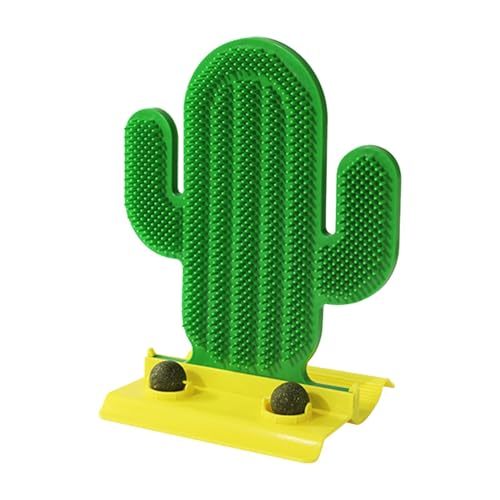 Cactus Cat Scratching Post, Interactive Sisal Scratcher, Tower Catnip, Color Green Indoor Claw Grinding and Exercise Tree, Fun Cactus-Shaped Play Post for Small von Riaisttd