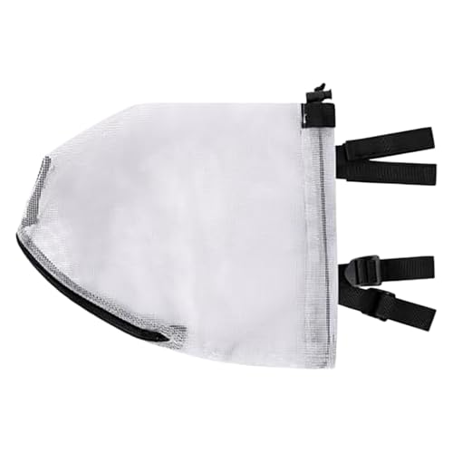 Dog Face Cover, Mesh Safety Head Net, Portable Zipper Design, 11.81x8.27x7.87 Inches Breathable Protective Gear for Climbing, Outdoor Travel, Beach Walks, Hiking, Hunting, and Trail Adventures von Riaisttd