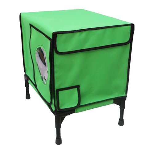 Escape Door Cat Shelter, Elevated Insulated Cat Shelter with Inner Composite Insulation Film, Perfect for Keeping Pets Comfortable Outdoors, Oxford Cloth Escape Door Cat Shelter, Elevated Insulated Cat Shelter with Inner Composite Insulation Film, Perfect for Keeping Pets Comfortable Outdoors, Oxford Cloth von Riaisttd
