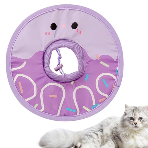 Faltbares und wasserabweisendes Katzenhalsband, 22 cm bequem, tragbares Elisabethanisches Halsband für kleine Kätzchen, sicheres Erholungszubehör für Haustiere von Riaisttd