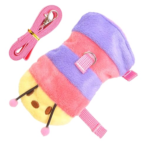 Ferret Traction, Bunny Vest, Caterpillar Harness, Flannel Walking Gear, Adjustable Neck Chest, Lightweight Rope Length, Outdoor Travel Use, Pet Supplies for Squirrel Hedgehog Kitten Ferret Traction, Bunny Vest, Caterpillar Harness, Flannel Walking Gear, Adjustable Neck Chest, Lightweight Rope Length, Outdoor Travel Use, Pet Supplies for Squirrel Hedgehog Kitten von Riaisttd