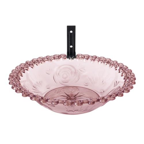 Garten Vogeltränke Wandmontage Außenbecken 22.9 cm Transparent Blumen Design Wetterfest und Leicht zu Reinigen 1 Packung Klar Fütterung Sittiche und Kolibris Garten Vogeltränke Wandmontage Außenbecken 22.9 cm Transparent Blumen Design Wetterfest und Leicht zu Reinigen 1 Packung Klar Fütterung Sittiche und Kolibris von Riaisttd