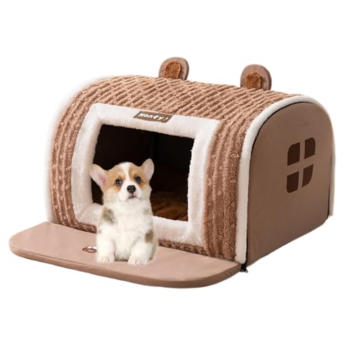 Hundehöhle, Welpenhaus, Bett, maschinenwaschbar, Haustierbezug, Schlafsofa, Wärmehaus, PP-Baumwolle, 35 x 30 x 30 cm, für große, mittelgroße und kleine Welpen Hundehöhle, Welpenhaus, Bett, maschinenwaschbar, Haustierbezug, Schlafsofa, Wärmehaus, PP-Baumwolle, 35 x 30 x 30 cm, für große, mittelgroße und kleine Welpen von Riaisttd