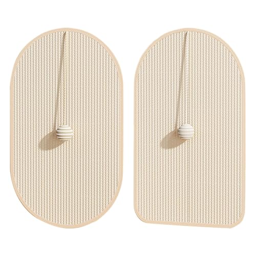 Katzen-Bodenpolster, Sisal-Kratzteppich, Krallen-Gesundheitstrainer, 55 x 32 x 0,9 cm, rutschfeste Unterseite, natürlicher Kratzer, Wohnzimmer-Teppichschutz, Sofas und andere Einrichtungsgegenstände Katzen-Bodenpolster, Sisal-Kratzteppich, Krallen-Gesundheitstrainer, 55 x 32 x 0,9 cm, rutschfeste Unterseite, natürlicher Kratzer, Wohnzimmer-Teppichschutz, Sofas und andere Einrichtungsgegenstände von Riaisttd