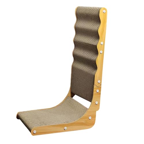 L Shaped Scratcher Cats, Indoor Cat Teaser Toy, Multifunctional Kitten Playboard with Claw Scratcher, 25.98x15.16x10.04 Inches, Ideal for Home Living Room Pet Activity Space von Riaisttd