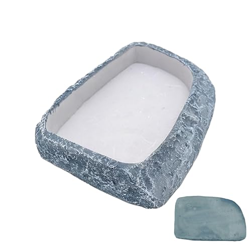 Reptile Water Dish, Terrarium Feeding Bowl, Realistic Resin Design, Shallow Easy-Access Feeder, 17x10.5x3cm, Perfect for Frogs, Hermit Crabs, Tortoises, Snakes, Bearded Dragons Reptile Water Dish, Terrarium Feeding Bowl, Realistic Resin Design, Shallow Easy-Access Feeder, 17x10.5x3cm, Perfect for Frogs, Hermit Crabs, Tortoises, Snakes, Bearded Dragons von Riaisttd