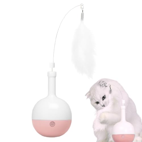 Riaisttd Cat Toys Interactive, Ball Toys for Indoor Playmate, Moving Play Toy, Multi-Functional Cat Exercise Toy for Mental Stimulation and Active Play Riaisttd Cat Toys Interactive, Ball Toys for Indoor Playmate, Moving Play Toy, Multi-Functional Cat Exercise Toy for Mental Stimulation and Active Play von Riaisttd