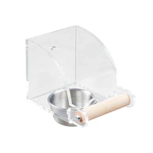 Riaisttd Innenvogelfutterlein, Vogelkäfig -Feeder, Clear Parrot Food Feeder Trinker, Sichtwertsfutterbehälter, Fütterungs -Käfigzubehör, interaktive Fütterungsschale für Shot -Cockatiels Riaisttd Innenvogelfutterlein, Vogelkäfig -Feeder, Clear Parrot Food Feeder Trinker, Sichtwertsfutterbehälter, Fütterungs -Käfigzubehör, interaktive Fütterungsschale für Shot -Cockatiels von Riaisttd
