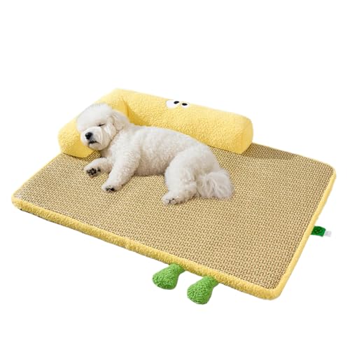 Riaisttd Kühlkissen, kühlende Hundehüttenmatte, waschbare Haustierauflage, leicht, atmungsaktiv, Schlafzubehör, 50 x 40 x 5 cm, ideal für draußen, drinnen, Kiste, Zwinger, Sofa und Nickerchen Riaisttd Kühlkissen, kühlende Hundehüttenmatte, waschbare Haustierauflage, leicht, atmungsaktiv, Schlafzubehör, 50 x 40 x 5 cm, ideal für draußen, drinnen, Kiste, Zwinger, Sofa und Nickerchen von Riaisttd