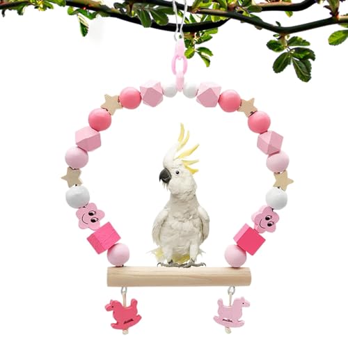 Wooden Bird Swing, Rocking Gym for Parrots, Parakeets, Cockatiels, Budgies, Interactive Bird Cage Toys, Chew Toys for Exercise and Entertainment Natural Bird Swing for Fun and Exercise Wooden Bird Swing, Rocking Gym for Parrots, Parakeets, Cockatiels, Budgies, Interactive Bird Cage Toys, Chew Toys for Exercise and Entertainment Natural Bird Swing for Fun and Exercise von Riaisttd