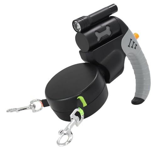 Zwei Hundeleine, 7,48 x 6,69 Zoll 360 ° Wirbelverstellbare Leads für kleine Hunde, robust Zwei Hundeleine, 7,48 x 6,69 Zoll 360 ° Wirbelverstellbare Leads für kleine Hunde, robust von Riaisttd