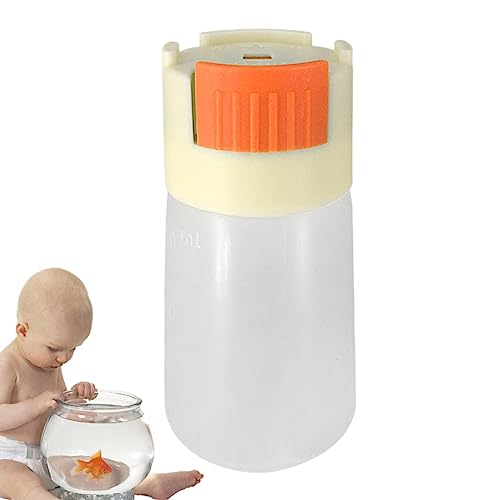 Fischfutterbehälter | Aquarium-Fischfutterhalter, Babyflasche | Press Design Geruchlose, quantitative Futterflasche für Aquarien Rianpesn von Rianpesn