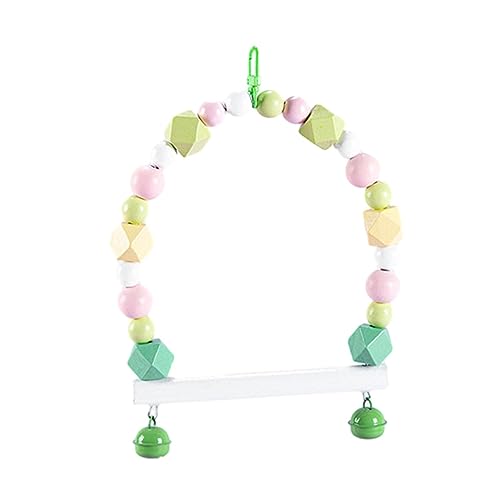 Haustier-Vogelschaukel - Swing Barsch Kletterspielzeug - Vogelkäfig-Zubehör, Sitzstangenständer, Vogelkäfig-Spielzeug, Papageienschaukel, Schaukel, Heimtierbedarf Rianpesn von Rianpesn