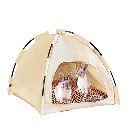 Rianpesn Hunde-Tipi-Haustierzelt - Outdoor-Hundehütte Tragbare Hundehütten | 42 * 42 * 38 c tragbare Hundehütten, Welpen-Tipi, Katzenbett, Haustierkäfig für Katze, Hund von Rianpesn