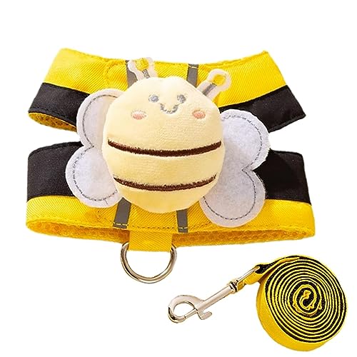 Hundegeschirr ohne Ziehen - Pet Supplies Kleines Hundegeschirr und Leine-Set,No-Choke, atmungsaktiv, kein Ziehen, süßes Bienen-Design, 1,4 Lange Hundeleine für kleine bis große Rassen Rianpesn Hundegeschirr ohne Ziehen - Pet Supplies Kleines Hundegeschirr und Leine-Set,No-Choke, atmungsaktiv, kein Ziehen, süßes Bienen-Design, 1,4 Lange Hundeleine für kleine bis große Rassen Rianpesn von Rianpesn