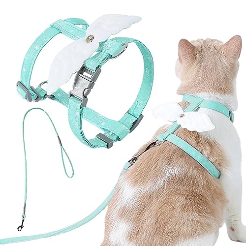 Katzengeschirr und Leine,Verstellbares Brustgeschirr für Katzen mit Schnallen - Haustierzubehör für Kaninchen, Gänse, Hühner, Enten und Welpen Rianpesn Katzengeschirr und Leine,Verstellbares Brustgeschirr für Katzen mit Schnallen - Haustierzubehör für Kaninchen, Gänse, Hühner, Enten und Welpen Rianpesn von Rianpesn