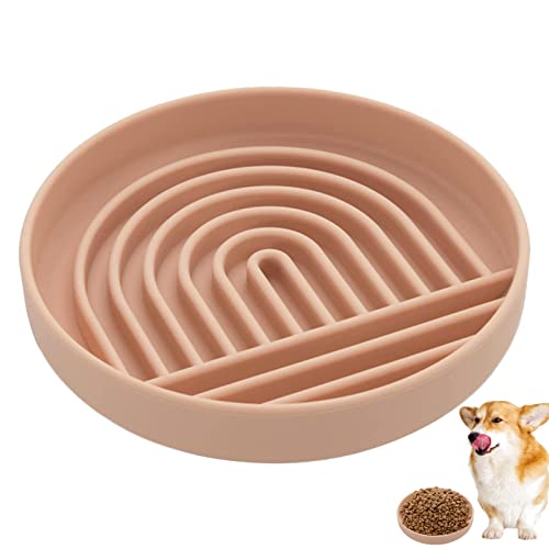 Langsamer Futterspender für Katzen - Silikon Kitty Slow Feeder Katzennapf,Lustiger Rutschfester Hundepuzzlenapf, Langsam fressender Hundenapf für mittelgroßen Hund Rianpesn Langsamer Futterspender für Katzen - Silikon Kitty Slow Feeder Katzennapf,Lustiger Rutschfester Hundepuzzlenapf, Langsam fressender Hundenapf für mittelgroßen Hund Rianpesn von Rianpesn