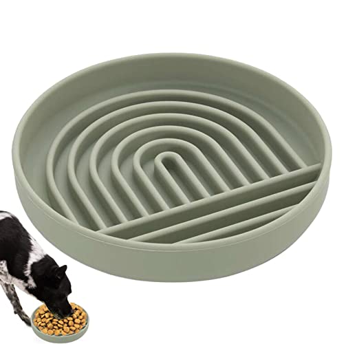 Langsamer Futterspender für Katzen - Silikon Kitty Slow Feeder Katzennapf,Pet Slower Food Feeding Bowls, lustige Hundenäpfe, langlebig, verhindert Ersticken, gesundes Design, Rianpesn von Rianpesn