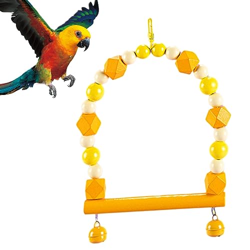 Papageienschaukelspielzeug - Vogelspielzeug Schaukelbarsch,Vogelkäfig-Zubehör, Sitzstangenständer, Vogelkäfig-Spielzeug, Papageienschaukel, Schaukel, Heimtierbedarf Rianpesn Papageienschaukelspielzeug - Vogelspielzeug Schaukelbarsch,Vogelkäfig-Zubehör, Sitzstangenständer, Vogelkäfig-Spielzeug, Papageienschaukel, Schaukel, Heimtierbedarf Rianpesn von Rianpesn