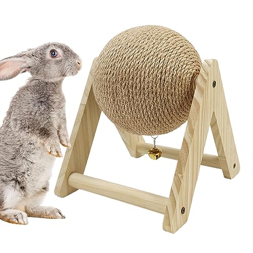 Rianpesn Hasenspielzeug für Kaninchen - Häschen-Beißspielzeug | Schleifplatte verschleißfest, bissfest, entfesselt den Kauinstinkt, saubere Zähne, gut für die Gesundheit von Kaninchen, Chinchilla von Rianpesn