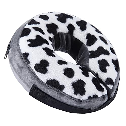 Rianpesn Hund Donut - Donut-Halsband mit gesprenkeltem Muster,E-Halsband blockiert Nicht die Sicht, verstellbares schützendes Haustierhalsband, weiches Hunde-Donut-Halsband für Hunde und Katzen von Rianpesn