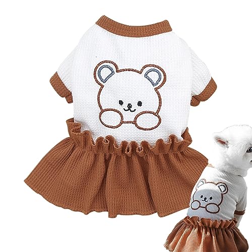 Rianpesn Hunde- und Katzenkleidung, Hund, mittlerer Hund, Kleidung, Katzenrock, T-Shirt, Hundeweste-Hunde-T-Shirt, Katzenrock-T-Shirt mit Bärenmuster, Welpenkleid für Chihuahua Yorkie Rianpesn Hunde- und Katzenkleidung, Hund, mittlerer Hund, Kleidung, Katzenrock, T-Shirt, Hundeweste-Hunde-T-Shirt, Katzenrock-T-Shirt mit Bärenmuster, Welpenkleid für Chihuahua Yorkie von Rianpesn